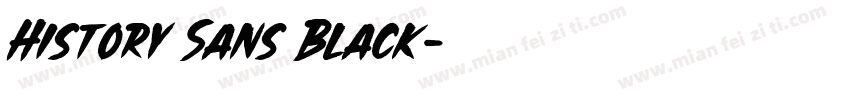History Sans Black字体转换